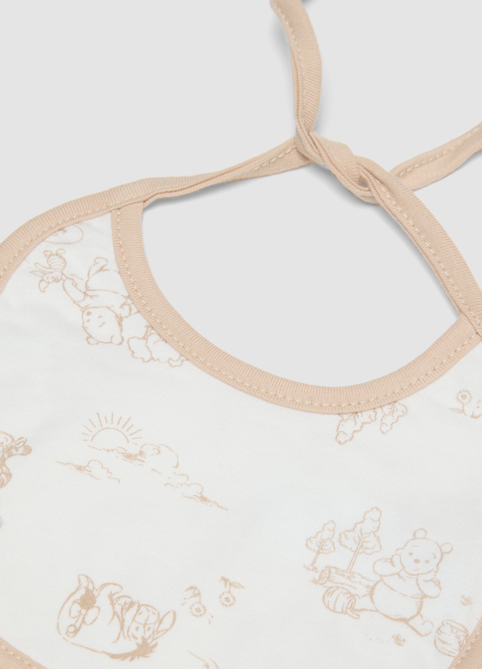 Multicolour pure cotton baby girl bibs 2-pack Winnie-the-Pooh