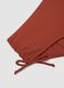 Slip da mare elasticizzato arancioni con dettagli arricciati_5