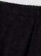 Black ribbed stretch-fabric trousers, regular fit_1