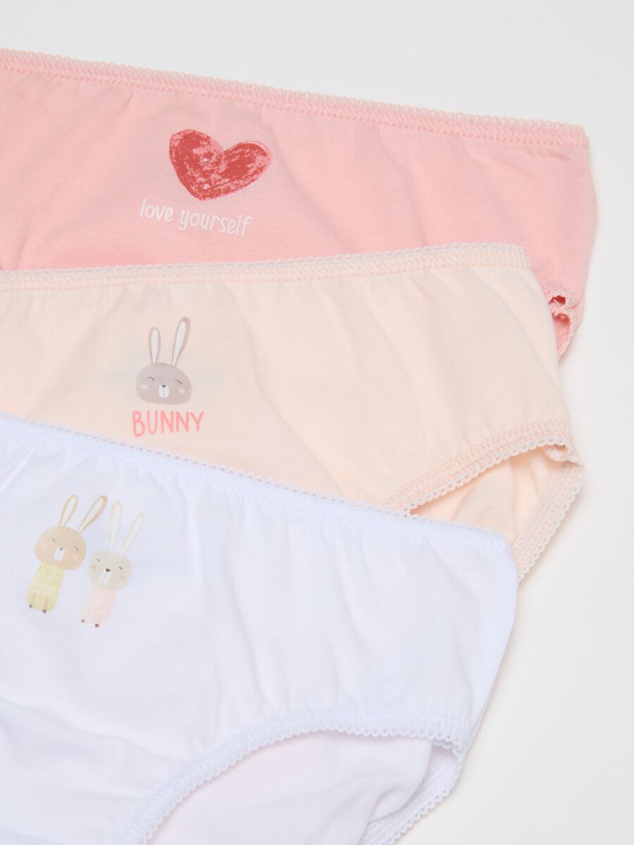 Regular fit girl's multicolour pure cotton briefs set_3