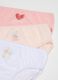 Regular fit girl's multicolour pure cotton briefs set_3