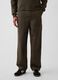 Pantaloni giallo ocra in puro cotone con tasche applicate_3