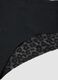 Black stretch-fabric briefs with lace back_5