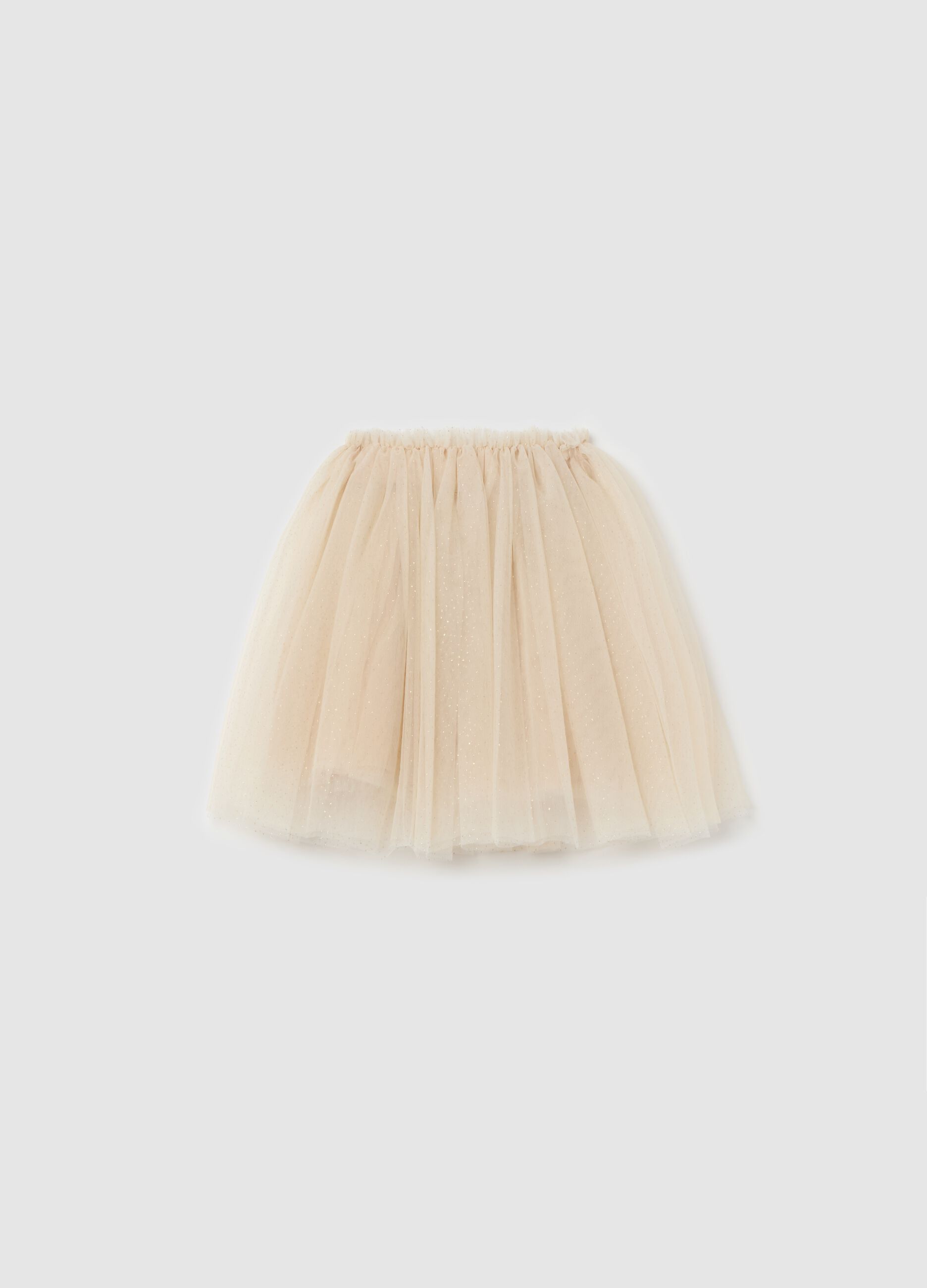 Gonna in tulle con glitters