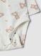 Set bianco in puro cotone organico con body e leggings stampati per neonati_3