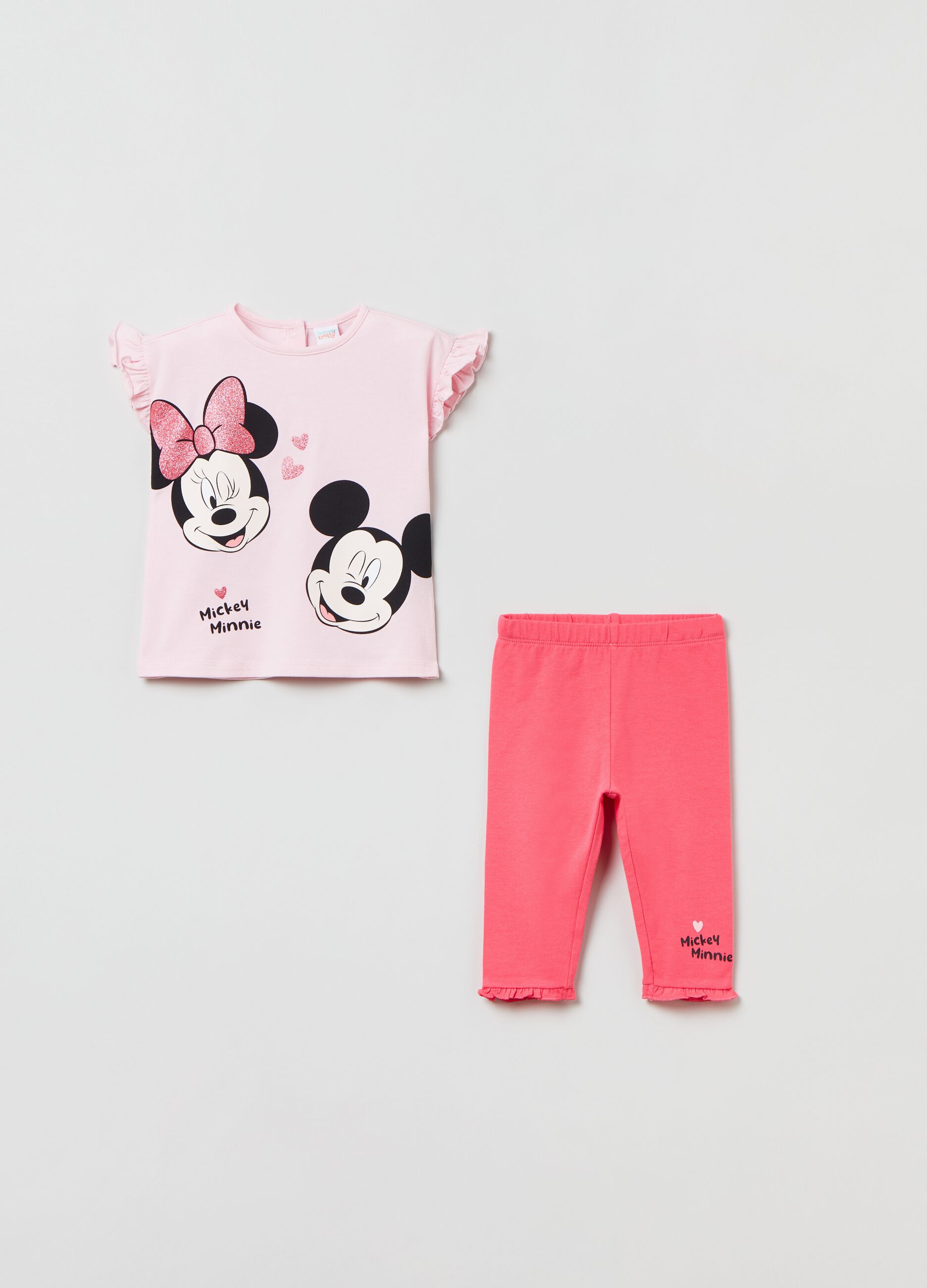 Disney Baby Minnie and Mickey Mouse jogging set