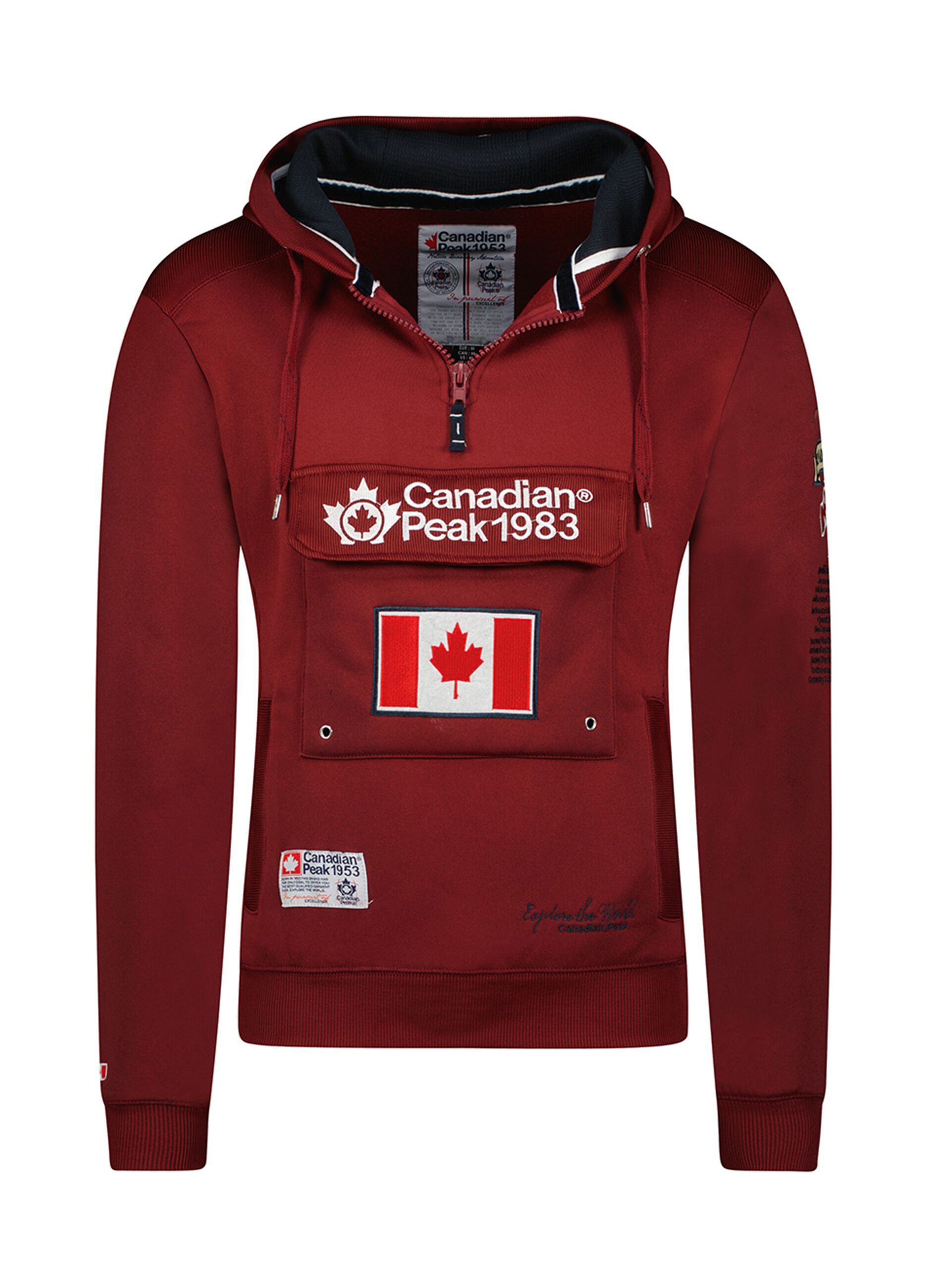 Felpa half zip con cappuccio Canadian Peak CANADIAN PEAK da Uomo OVS