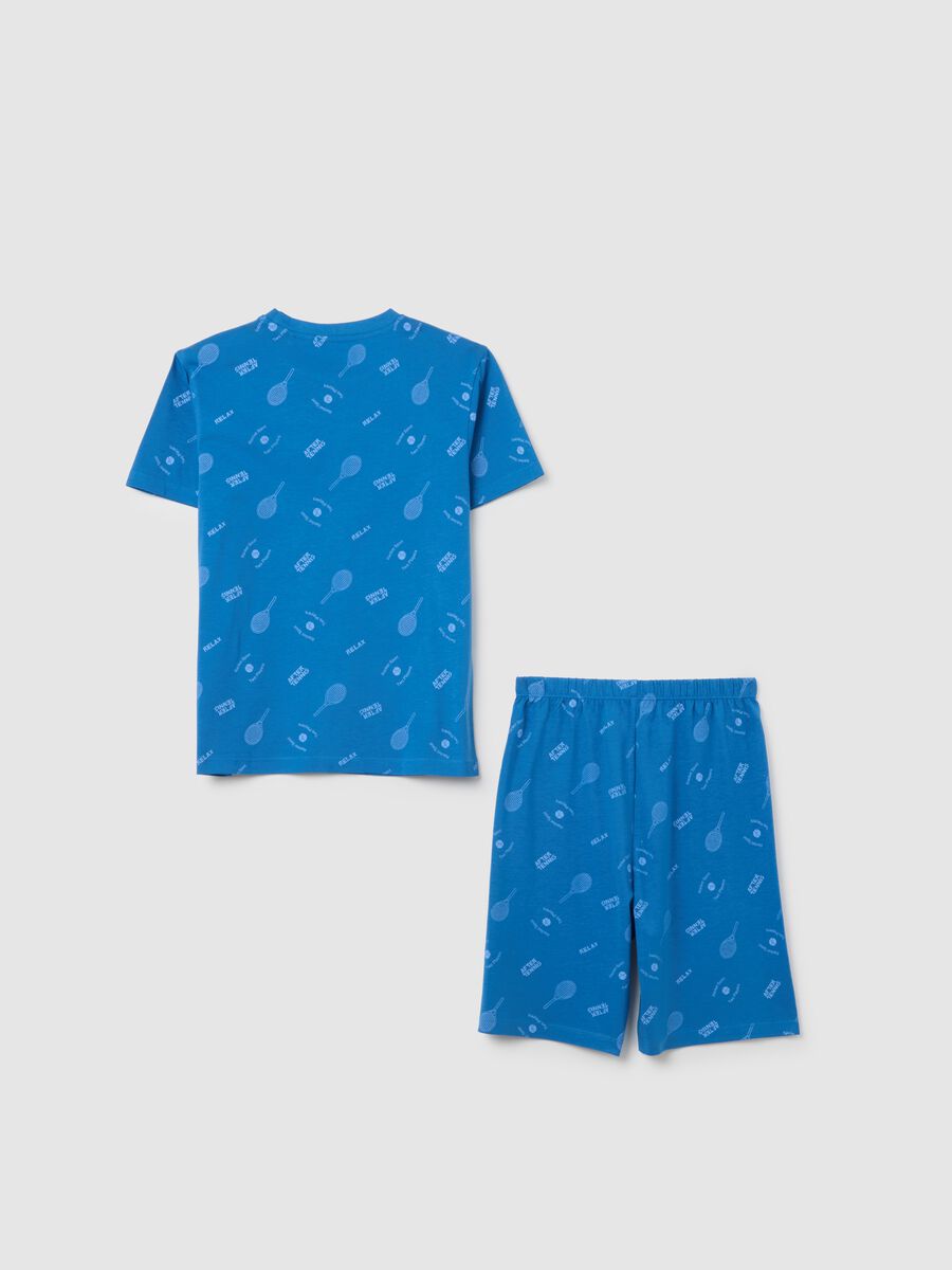 Boys' pure cotton blue regular fit set_1