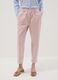 Pink regular-fit stretch cotton trousers_1