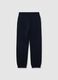 Children's Regular Fit Blue Pure Cotton Joggers_1