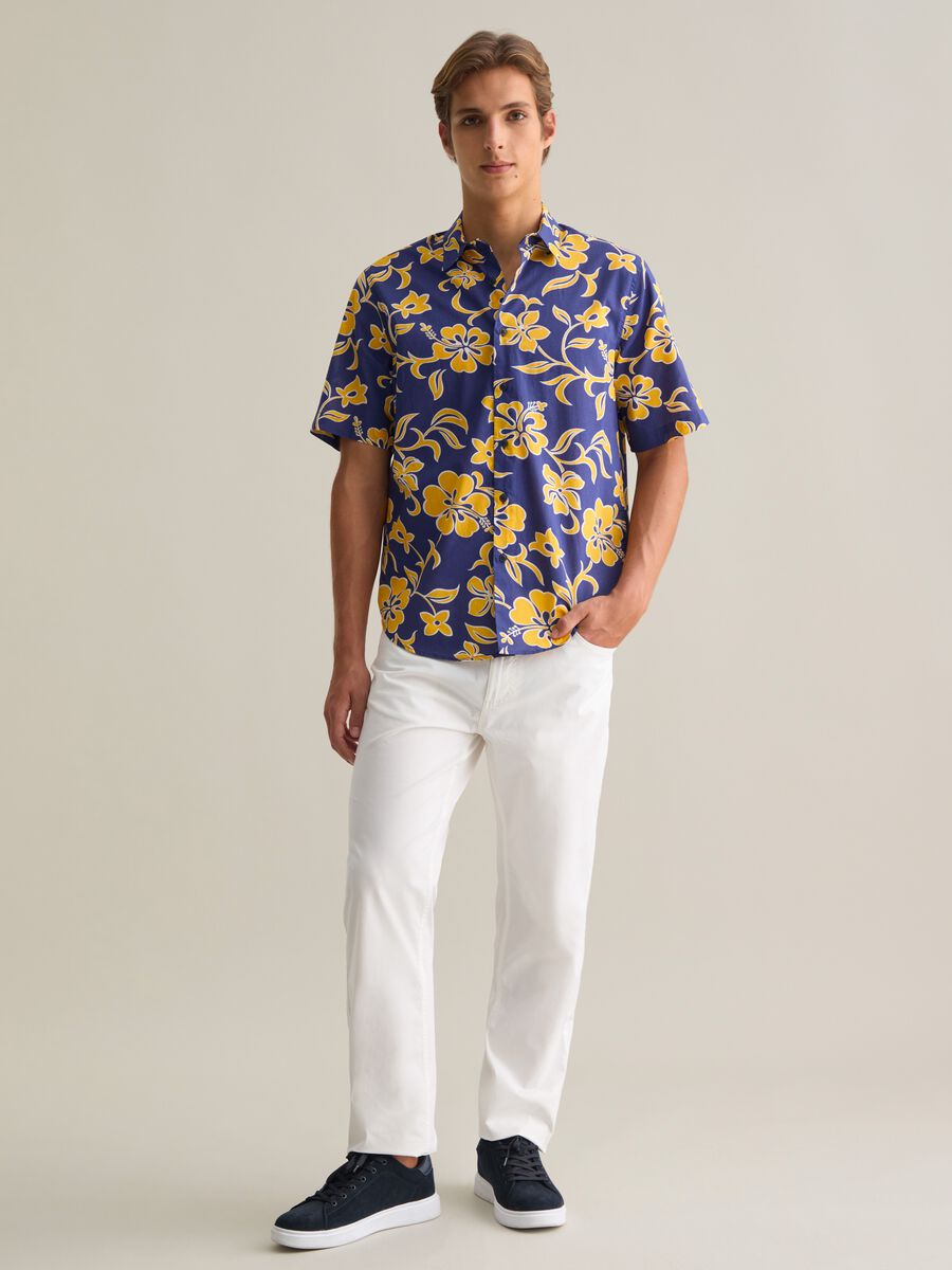 Men's Multicolour Pure Cotton Regular Fit Shirt_2