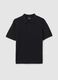 Black pure cotton polo regular fit_4