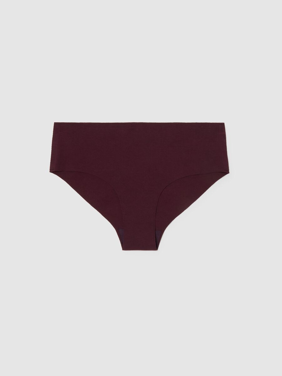 Slip in cotone elasticizzato marrone regular fit_0
