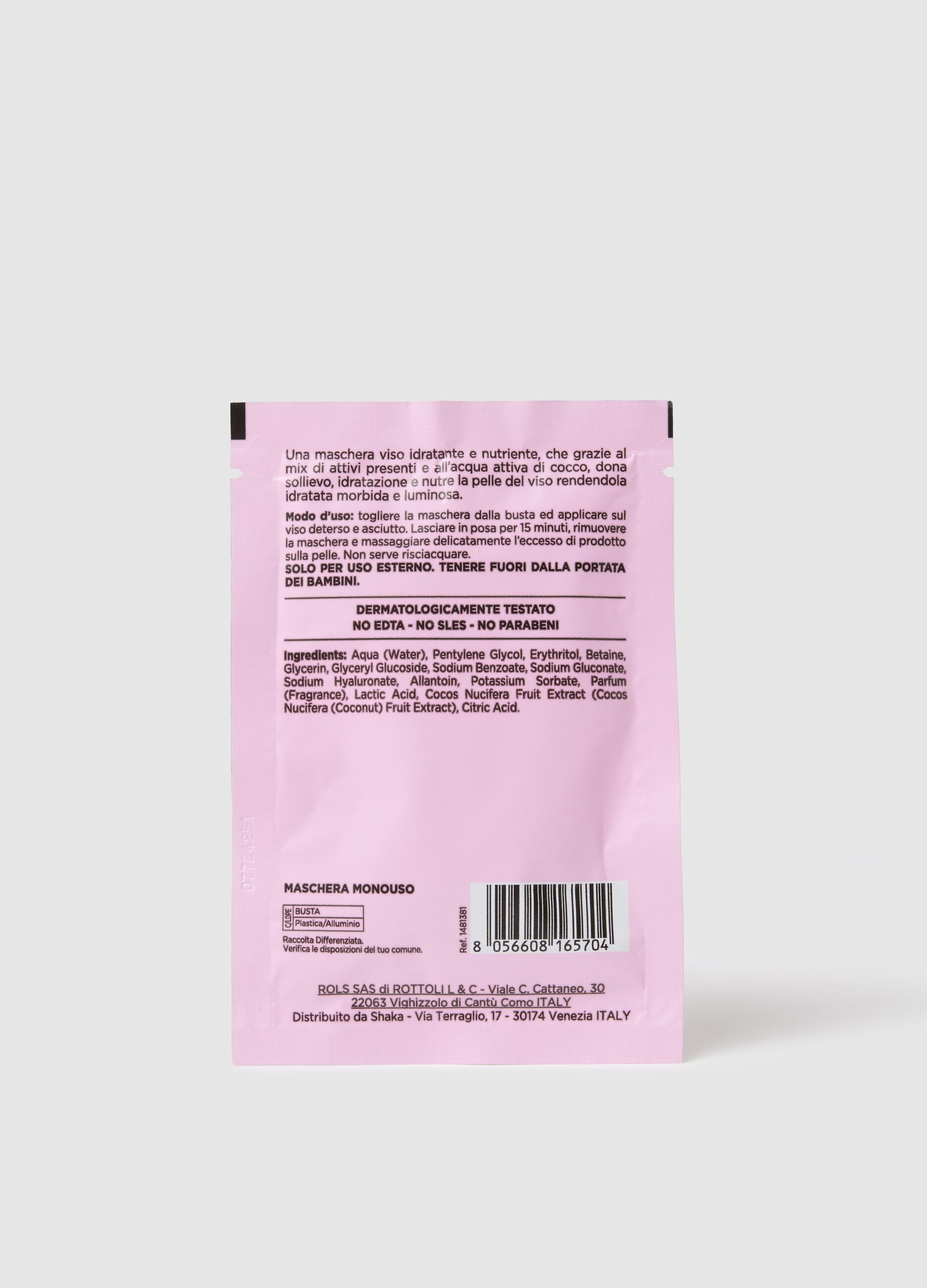 Coconut fabric mask