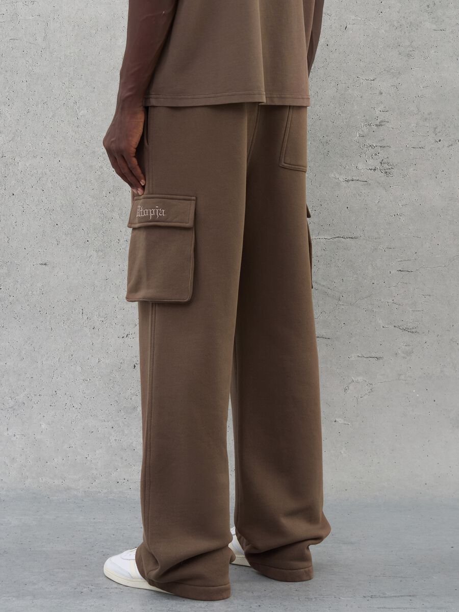 Cargo Sweatpants Cappuccino Brown_3
