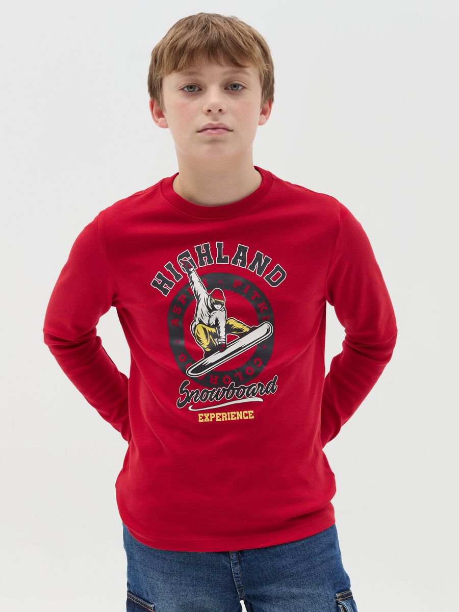 "Highland Snowboard" T-shirt with long sleeves_0