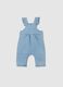 Baby Girl Denim Overalls in Light Blue Regular Fit_1