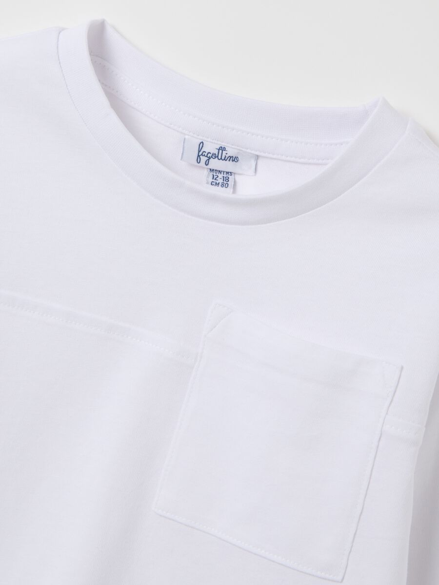 Children's pure cotton white regular fit shirt_2