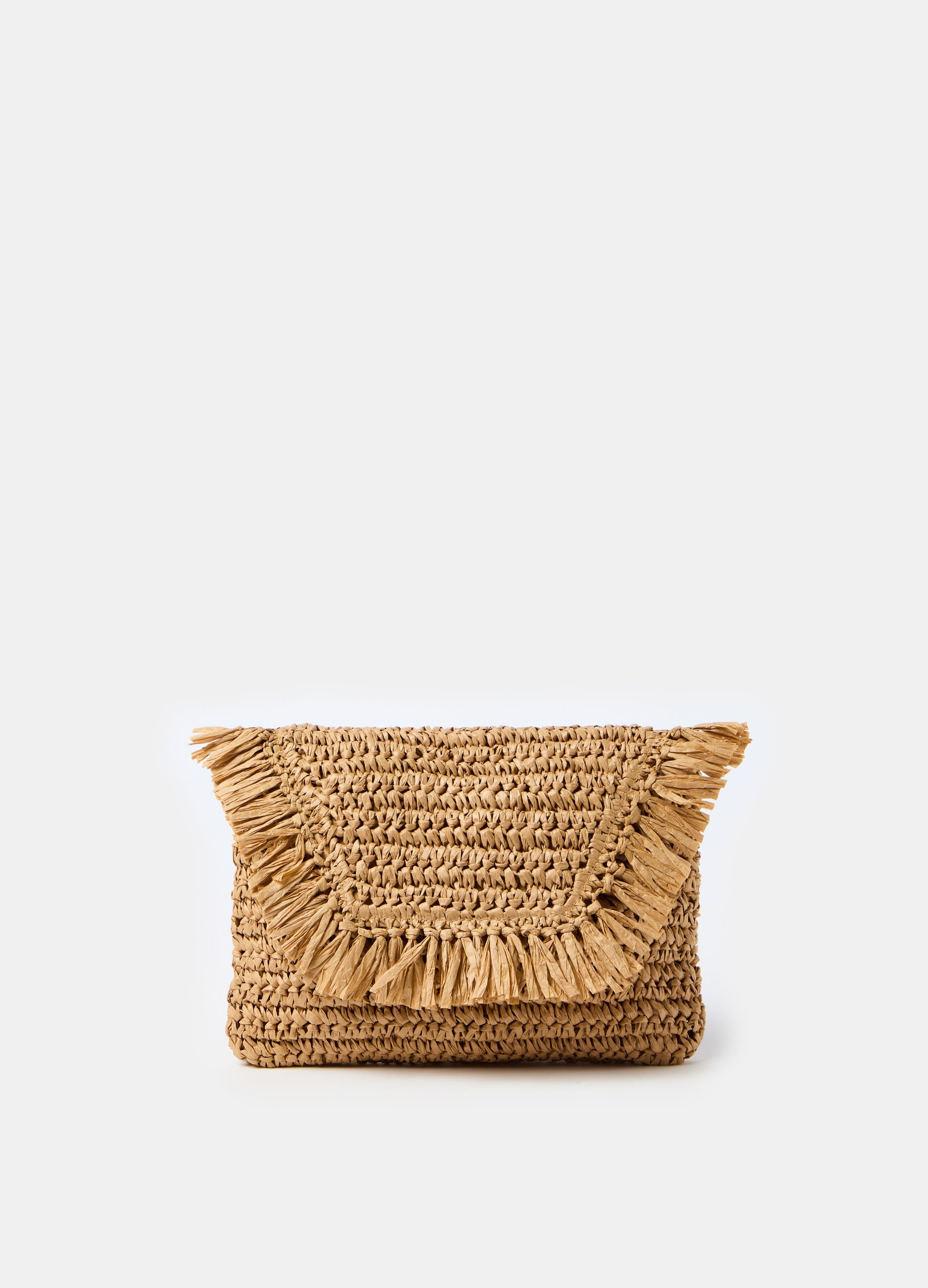 Raffia shoulder bag