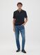 Relaxed fit pure blue cotton jeans_0