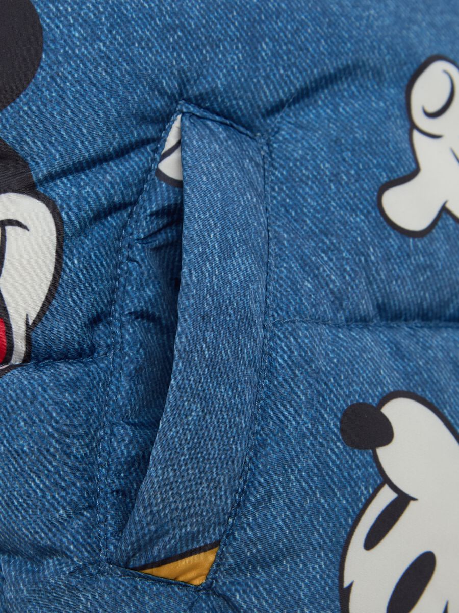 Gilet with hood and Mickey Mouse print_3