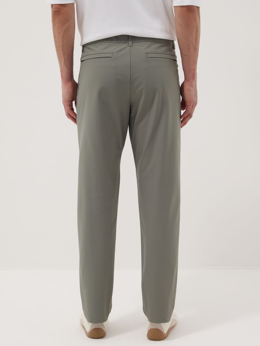 Pantaloni chino verdi regular fit_2