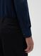 Men's Pure Cotton Blue Slim Fit Shirt_3
