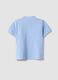 Regular fit blue cotton polo shirt for children_1