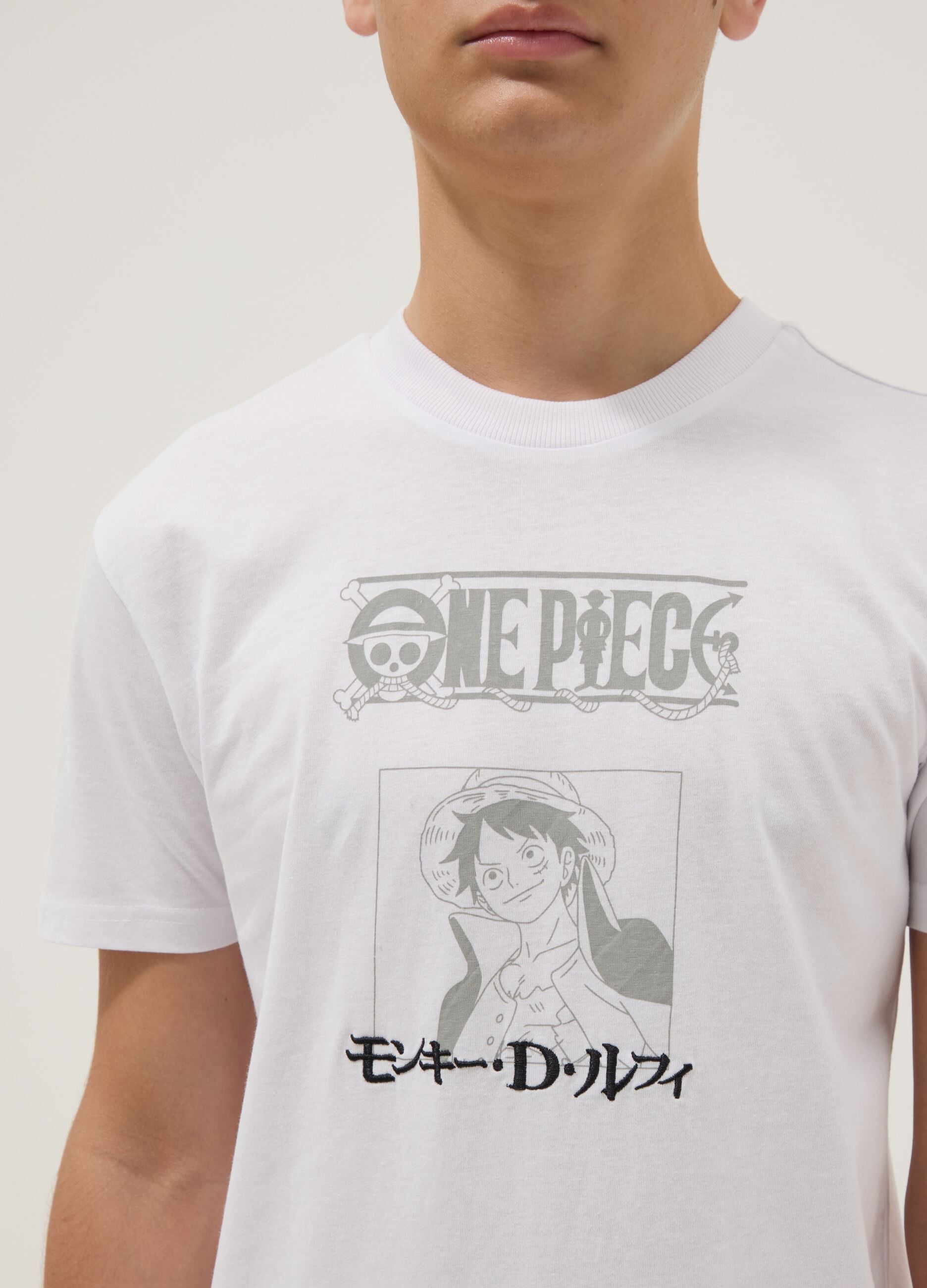 White short-sleeved pure cotton T-shirt