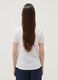 White pure cotton T-shirt with floral print_3