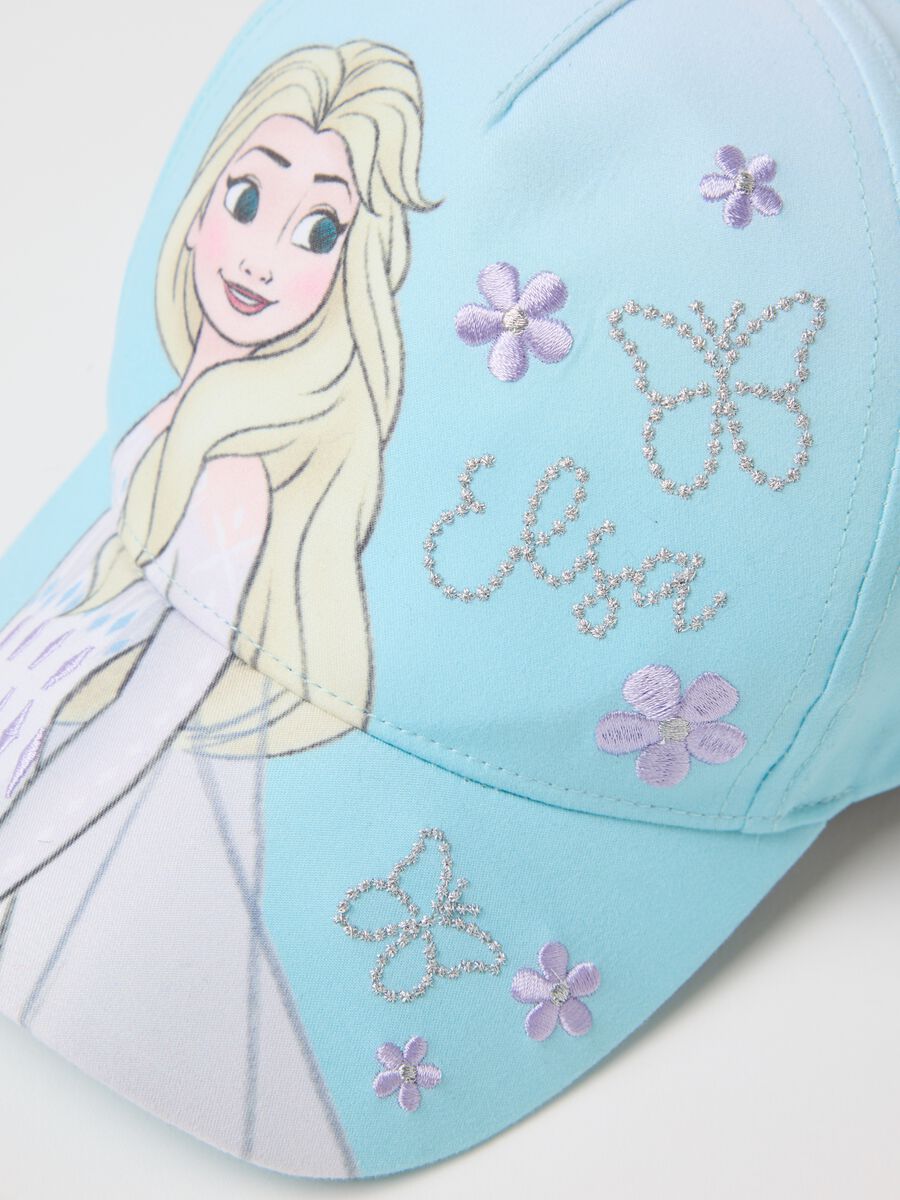 Light blue baseball cap with Elsa print_1