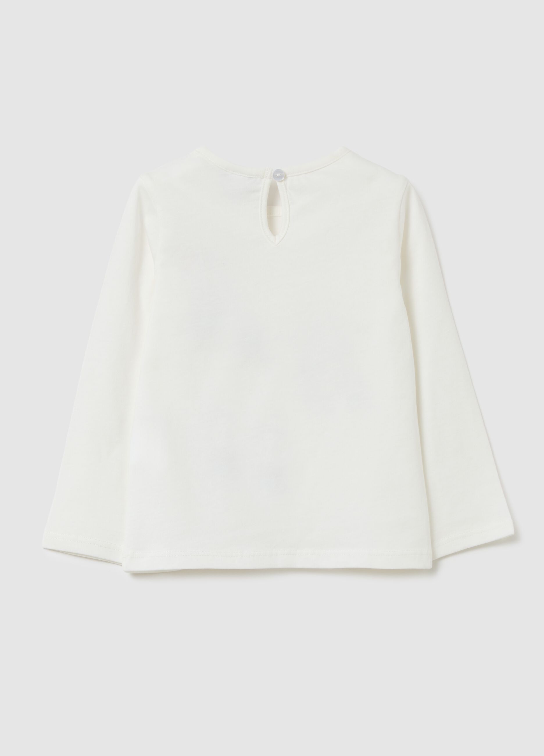 Girls' pure cotton white regular fit top