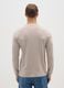 Beige pure cotton regular fit t-shirt_2