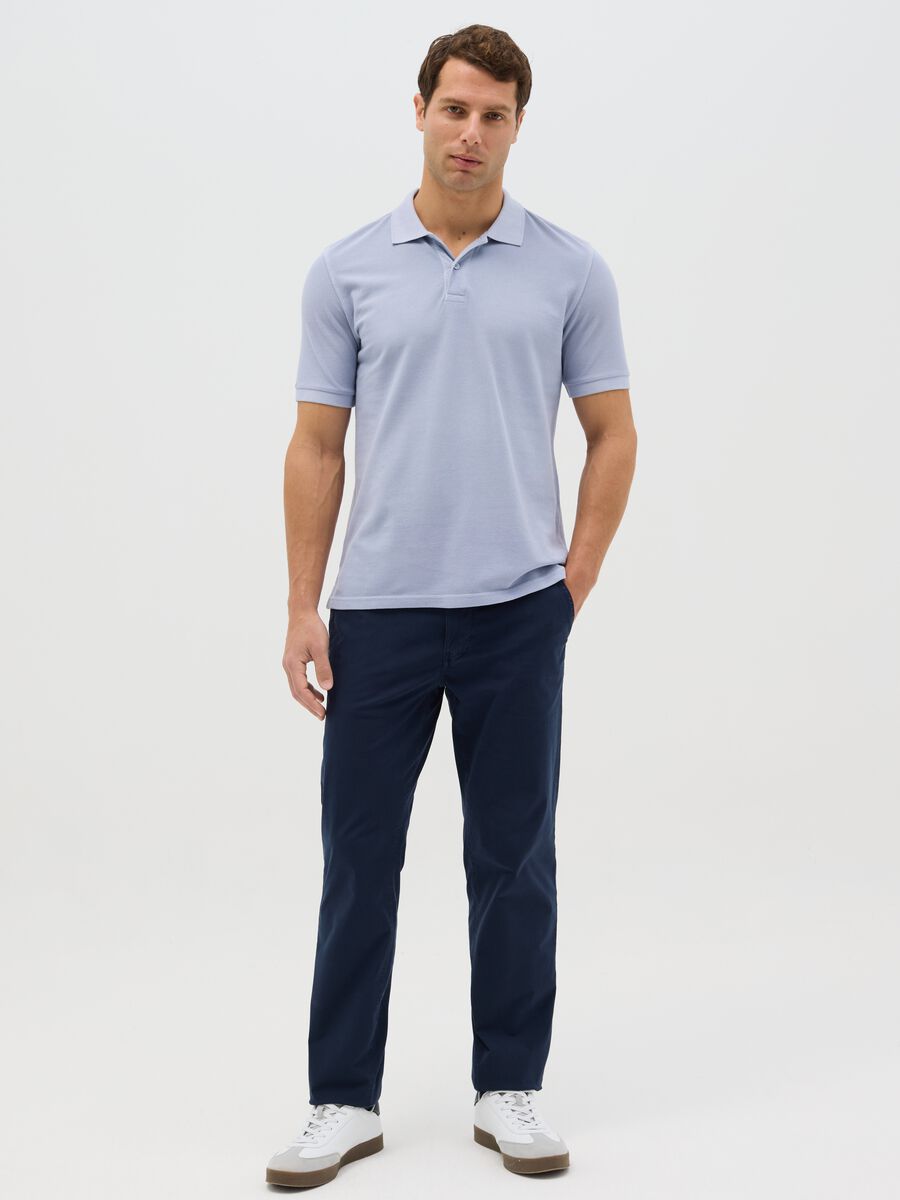 100% cotton piqué polo shirt_1