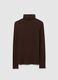 Brown Long-Sleeve Stretch Top_0