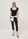 Black skinny jeans in stretch cotton and viscose_0
