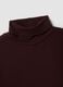 Purple stretch viscose crew-neck top, regular fit_1