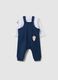 Baby Romper in Pure Blue Cotton_0