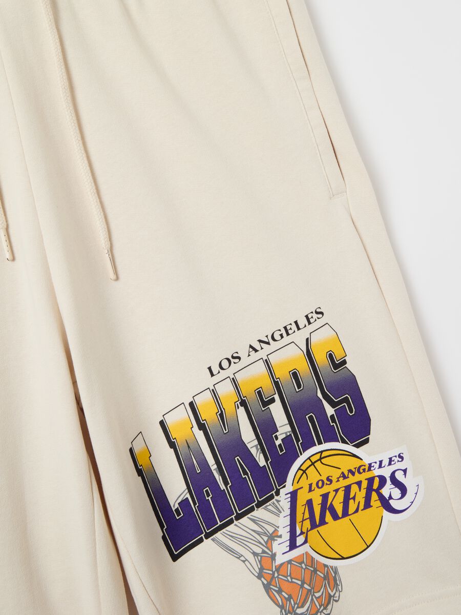 NBA Los Angeles Lakers Bermuda joggers in fleece_5