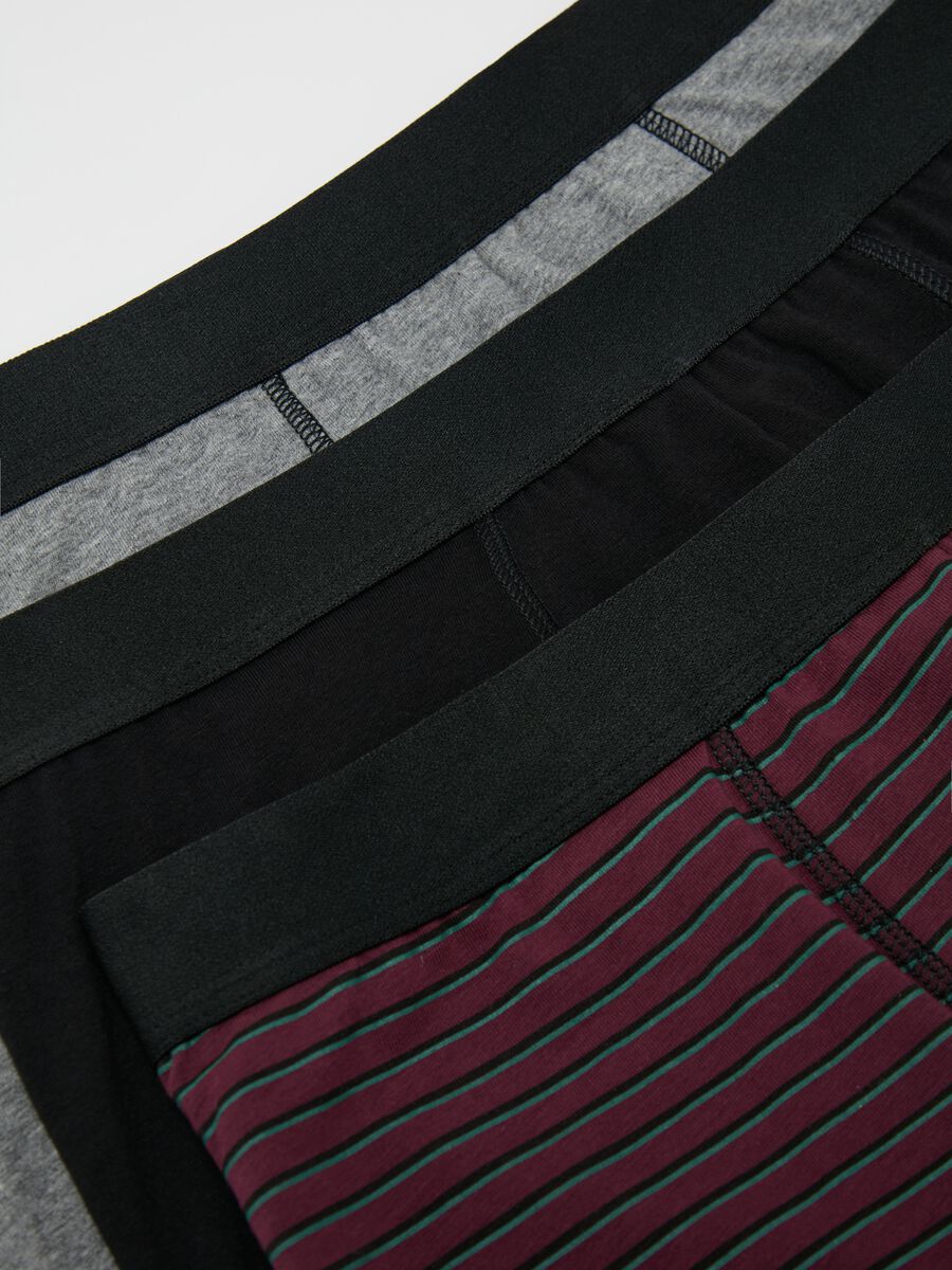 Three-pack boxer shorts in organic cotton with stripe pattern_5