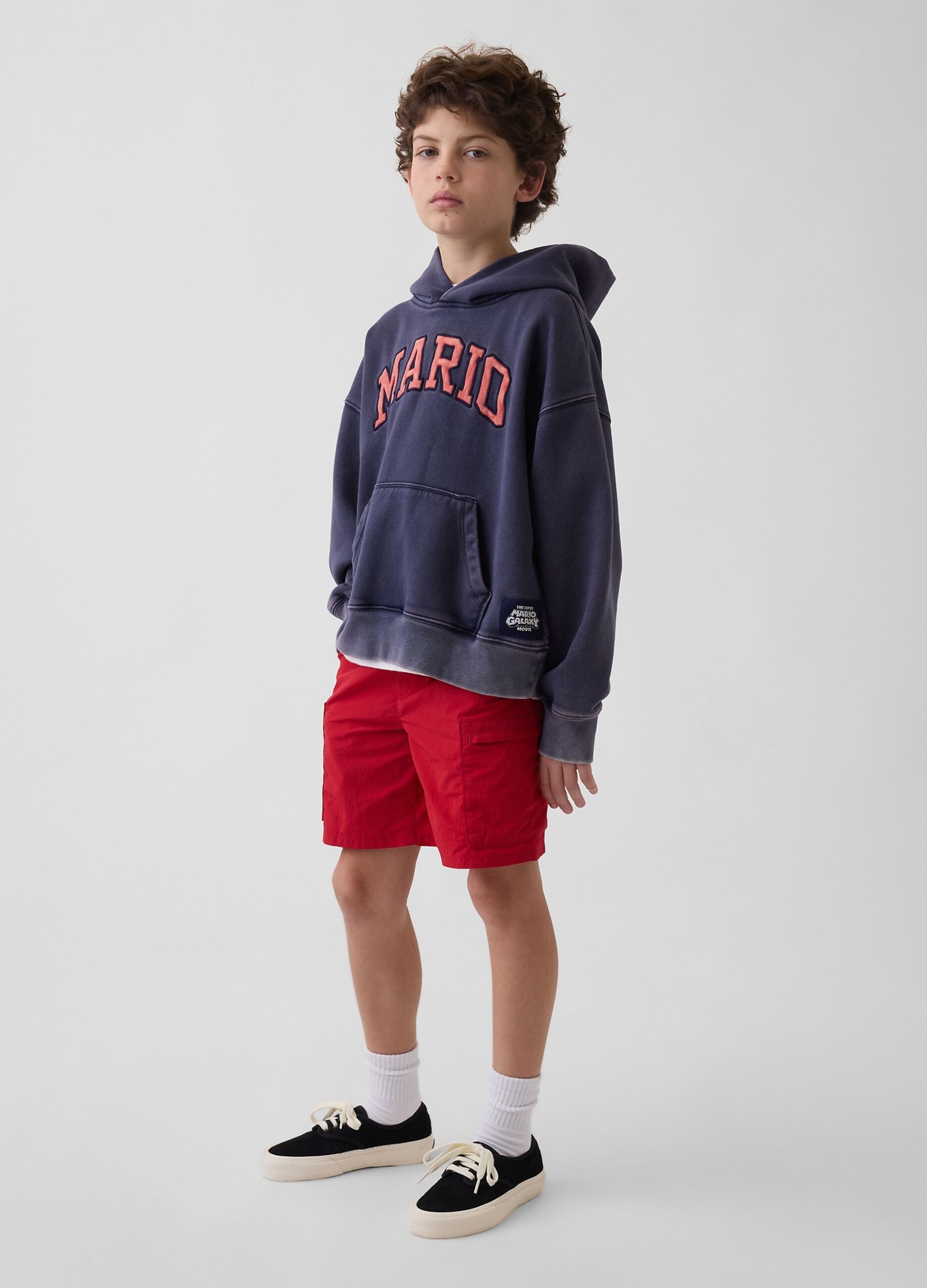 Super Mario Nintendo hooded sweatshirt in cotton blend