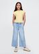 Wide-Leg Denim Trousers GAP Kids_0