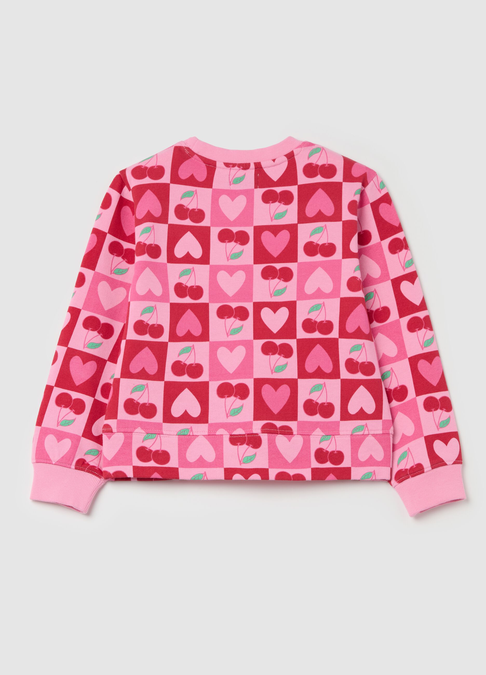 French terry sweatshirt with print