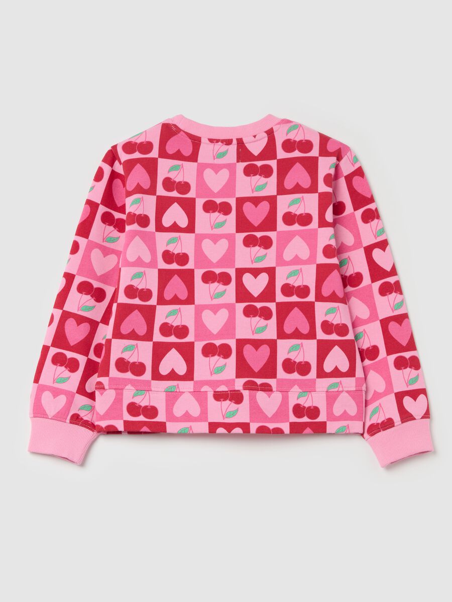 French terry sweatshirt with print_1
