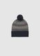 Multicolour beanie with pom pom_0