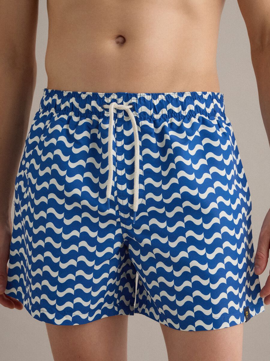 Boxer mare blu con fantasia ondulata_2