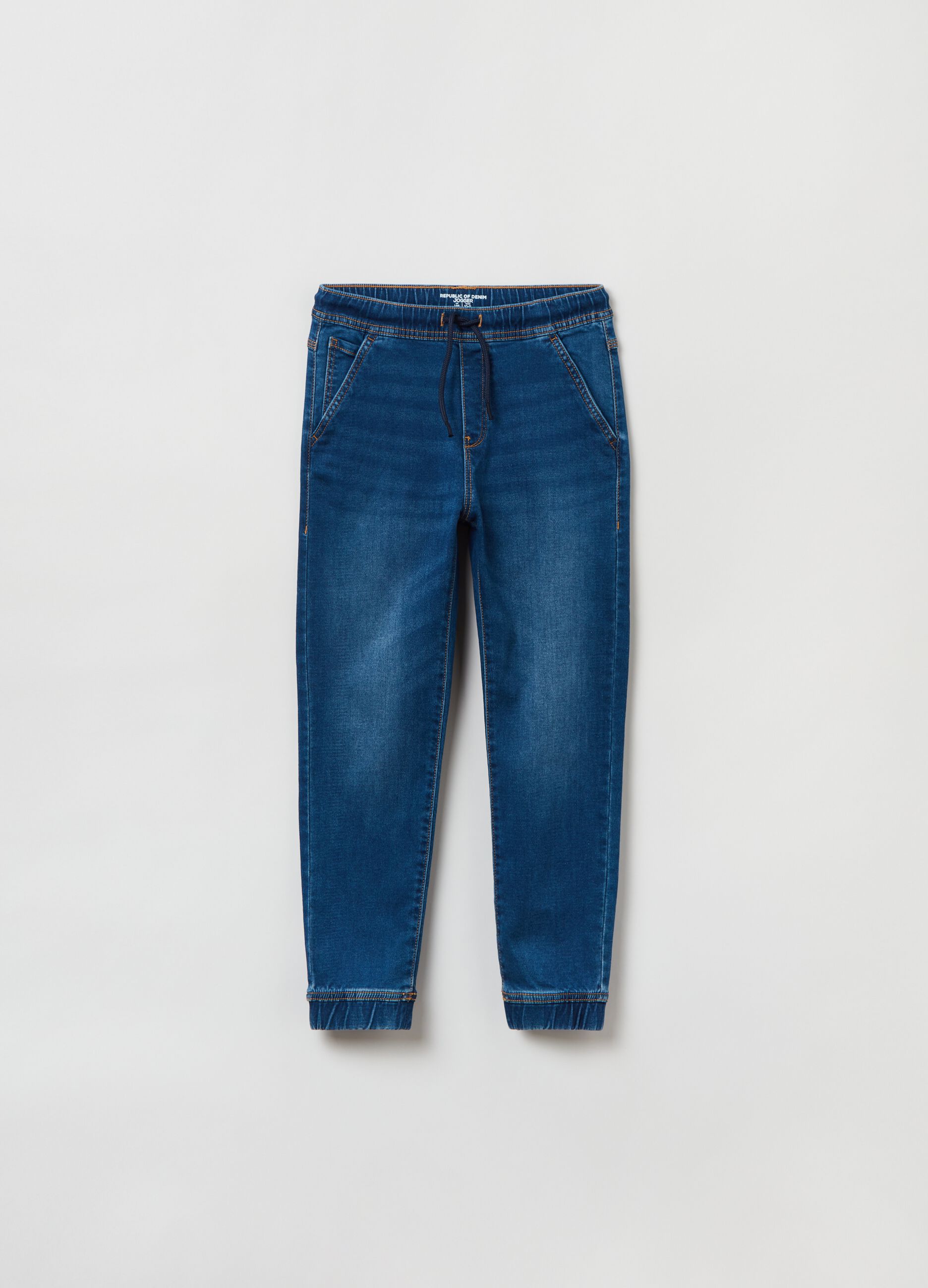 Joggers in French Terry denim