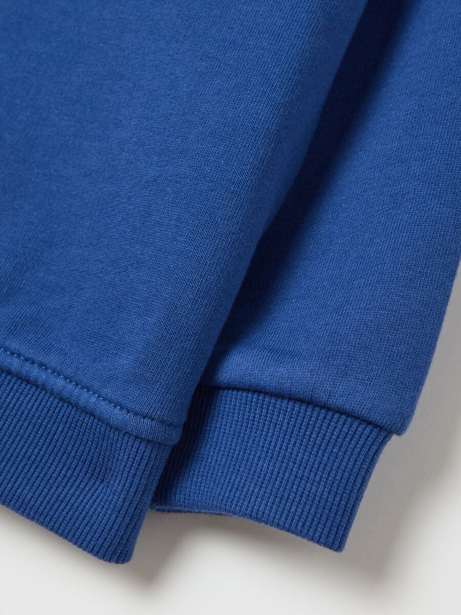 Cotton sweatshirt with teddy bear print_3