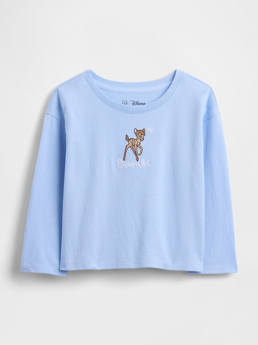 Blue long sleeve cotton t-shirt_0