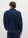 Blue denim pure cotton jacket with oversized fit_2